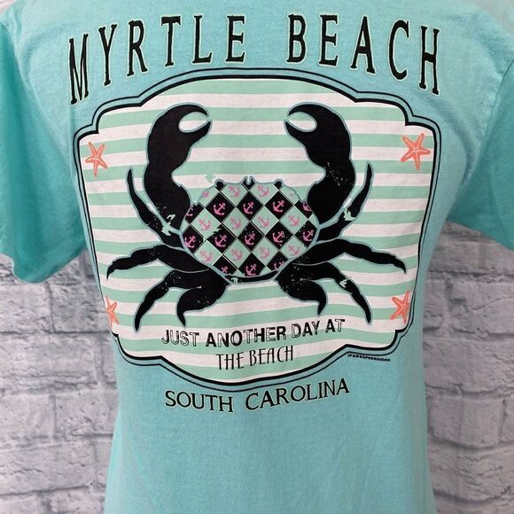 Myrtle Beach Delta women S graphic print Crewneck short sleeve t-shirt - Picture 5 of 9